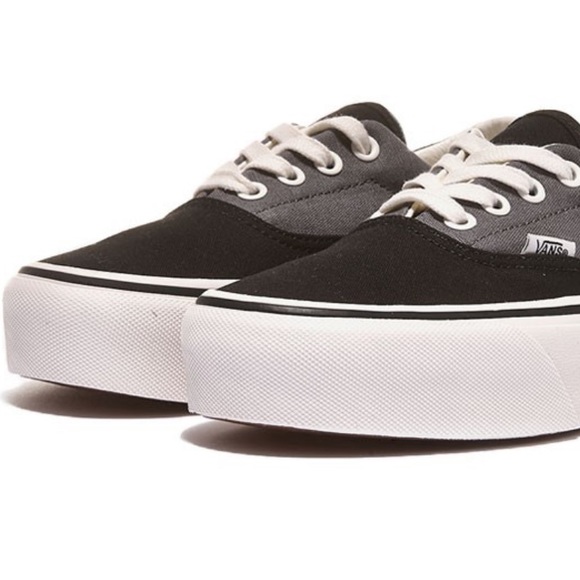 VANS  ERA PLATFORM 2 TONE BLACK/PEWTER SHOES WOMEN - Picture 5 of 16